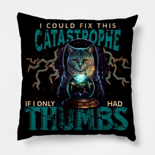 Fortune Teller Cat Pillow