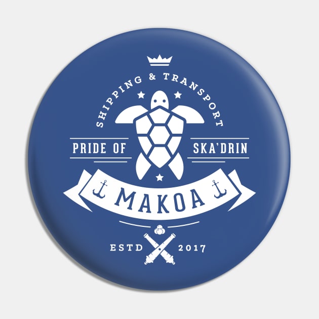 Makoa (light) Paladins Champion Logo Pin by dcmjs