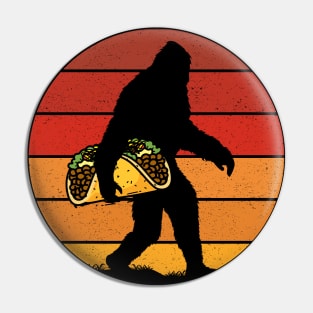 Retro Bigfoot Taco Pin