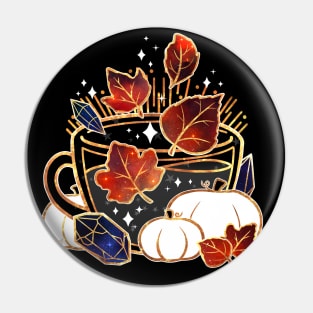 Gilded Autumn Teacup Pin