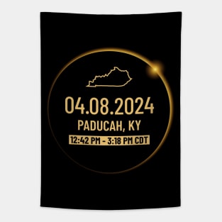 Kentucky State Paducah KY USA Totality April 8, 2024 Total Solar Eclipse Tapestry