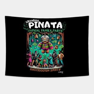 Grandma's Goofy Piñata Garden Gathering - Dont show that to my Grandma! Tapestry