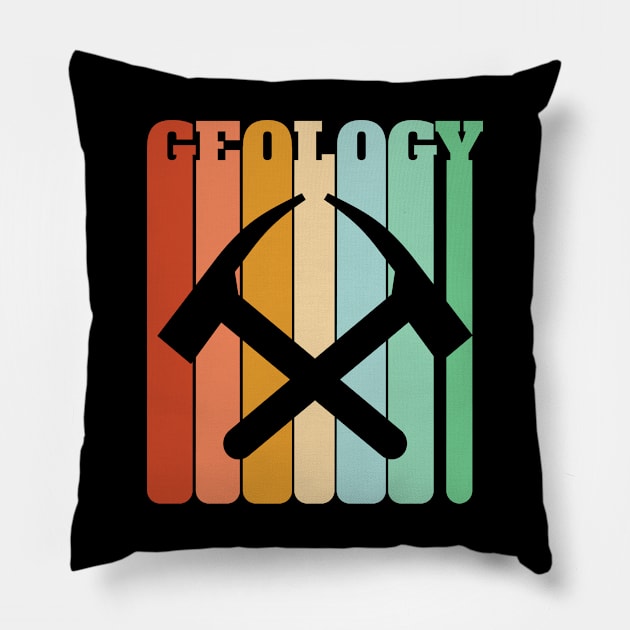 Geology - Geology Retro Pillow by Kudostees