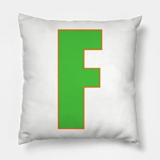 Gallant in Green: F's Defining edge Pillow