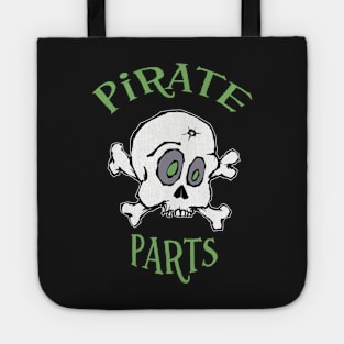 Pirate Parts Green Letters Tote