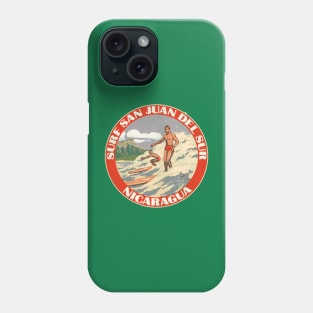 Surf Nicaragua San Juan Del Sur Vintage Travel Phone Case