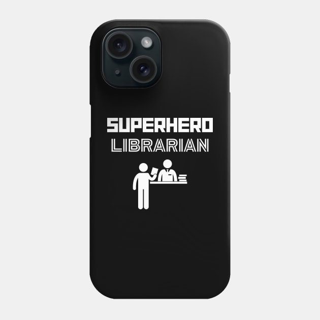 Superhero Librarian Phone Case by MyUniqueTee