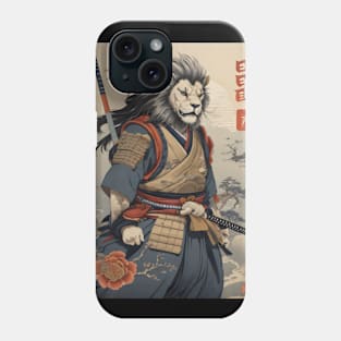 Samurai lion Phone Case