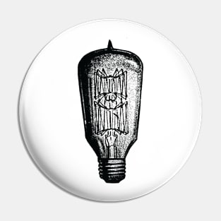 Vintage Light Bulb Retro Pin