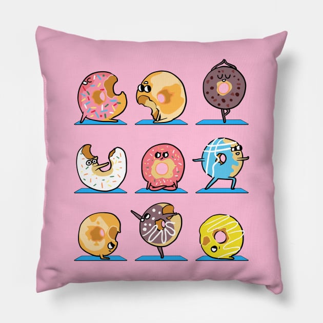 Donut Yoga Pillow by huebucket