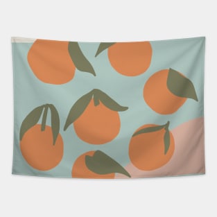 oranges and shapes Tapestry