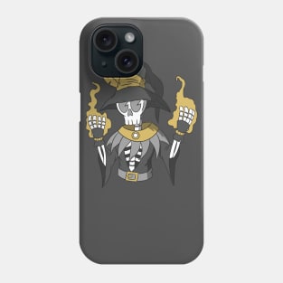 Old School Skeleton Wizard Phone Case