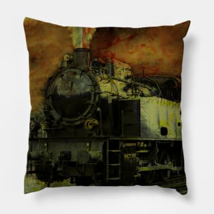 Rail Blazer- Vintage Train Pillow