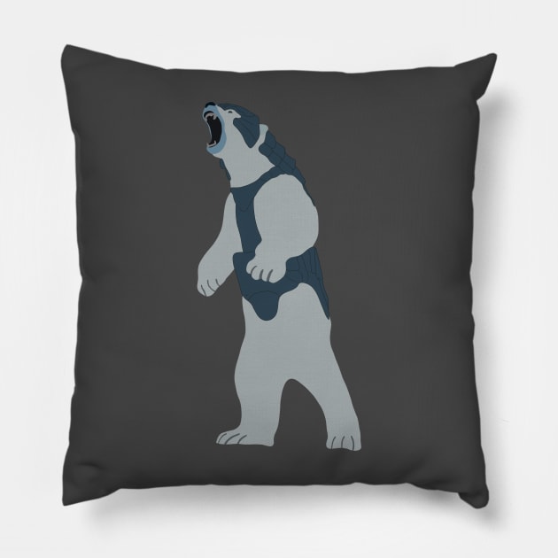 Iorek Standing Pillow by RockyCreekArt