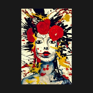 Surreal Female Abstract Portrait T-Shirt