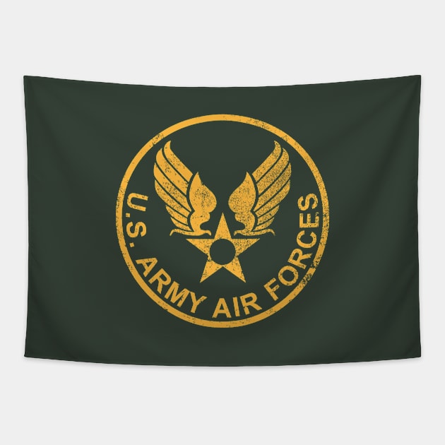 US Army Air Forces Patch (distressed) Tapestry by Firemission45