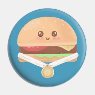 cute burger Pin