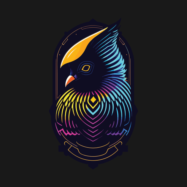 a bird with a crest that looks like a head protector by Southwengker