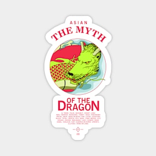 The myth dragon asian Magnet