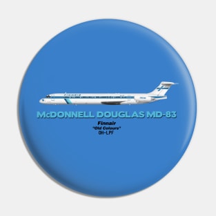 McDonnell Douglas MD-83 - Finnair "Old Colours" Pin