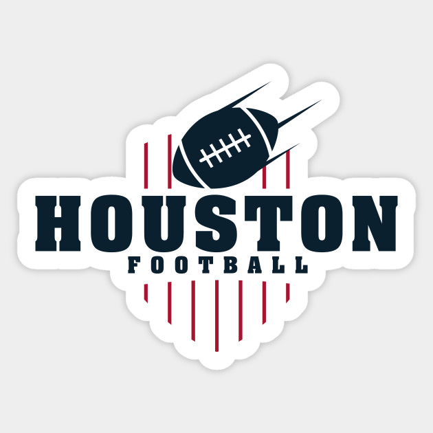 Nfl Houston Texans Football Team Color Football Sticker