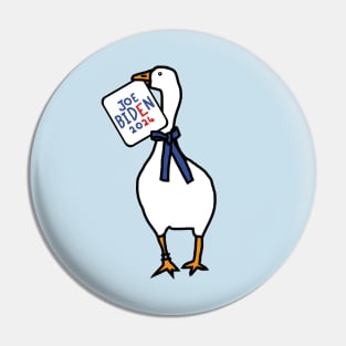 White Goose with Joe Biden 2024 Sign Pin