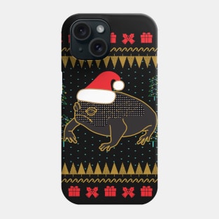 Black Desert Rain Frog Ugly Christmas Sweater Phone Case