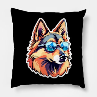 German Shepherd Dog Illustration Pillow