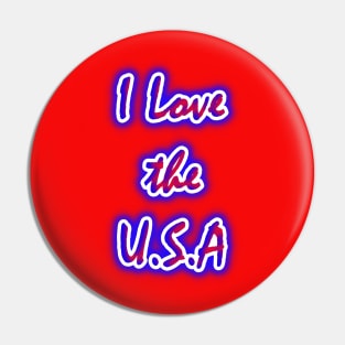 I Love the U.S.A Pin