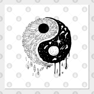 Yin Yang Posters And Art Prints For Sale Teepublic