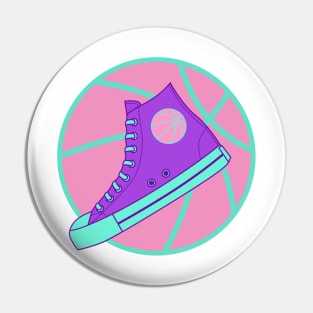 Purple High Top Sneaker Pin