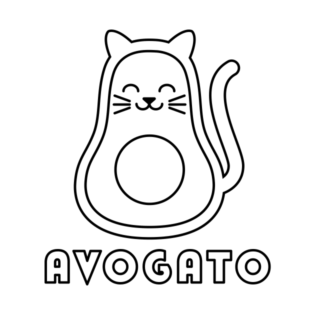 Avogato Color Your Own Shirt Cinco De Mayo Cat Avocado For Kids by PodDesignShop