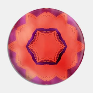 Bold mandala with bokeh Pin