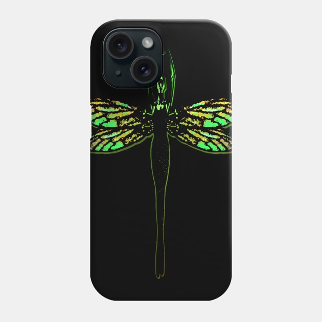 Lady Dragonfly Phone Case by bronzarino