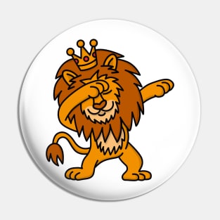 Dabbing Lion Crown Dutch dab King's day king Pin