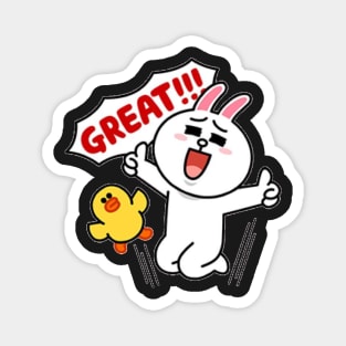 brown and cony Magnet