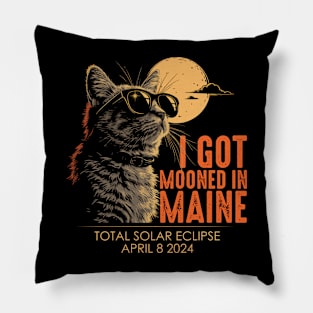 I Got Mooned In Maine Pillow