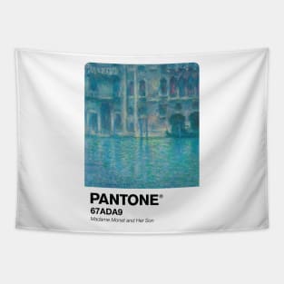 PANTONE MONET - PANTONE Palazzo da Mula, Venice (1908) by Claude Monet Poster Tapestry