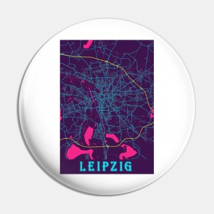 Leipzig Neon City Map Pin