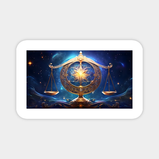 Libra zodia sign Magnet by Aeons