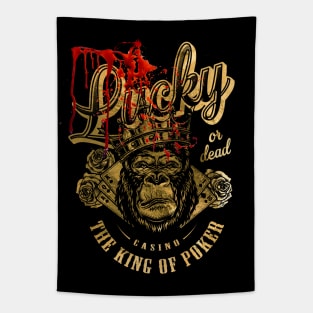 Lucky or Dead. The King of Poker - Casino Tapestry