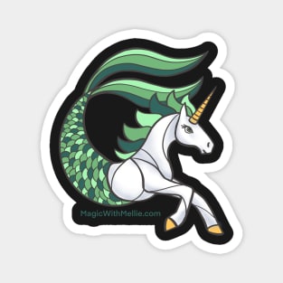 Water Unicorn Mermaid - Unicorns of the Elements Illustration series Magnet