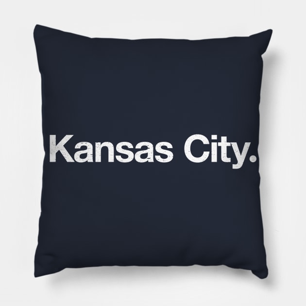 Kansas City. Pillow by TheAllGoodCompany