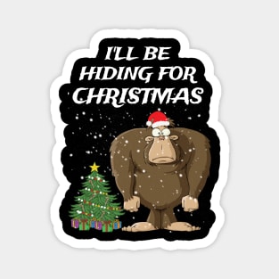 Bigfoot Christmas Magnet