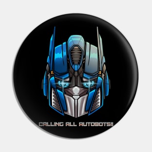 Calling All Autobots Artwork Pin