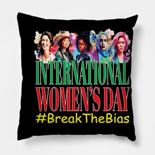 International Women's Day #BreakTheBias Peace Equity Pillow