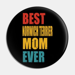 Vintage Best Norwich Terrier Mom Ever Pin