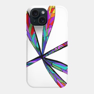 Single Rainbow Dragonfly Phone Case