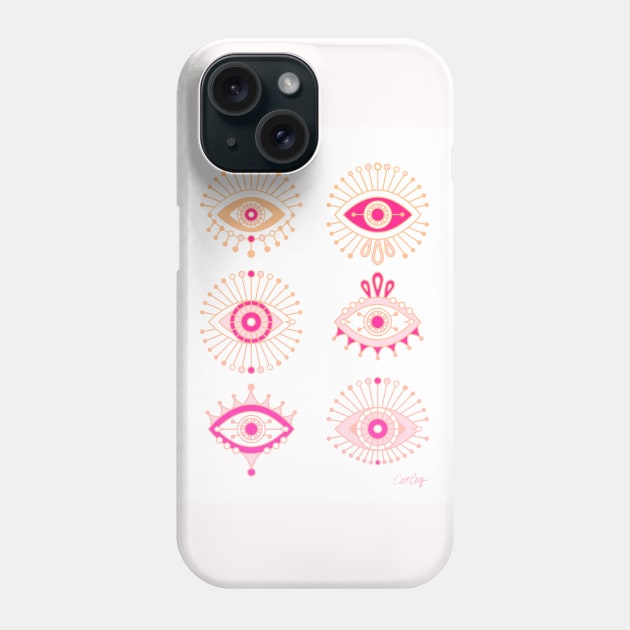 evil eyes Phone Case by CatCoq