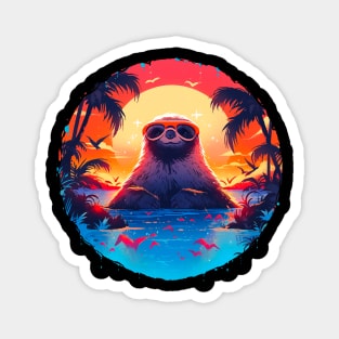 Sloth in sunglasses Magnet